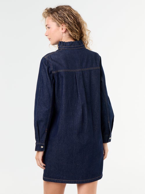 Abito in denim con collo a balze - Kiabi Abito in denim con collo a balze - Kiabi