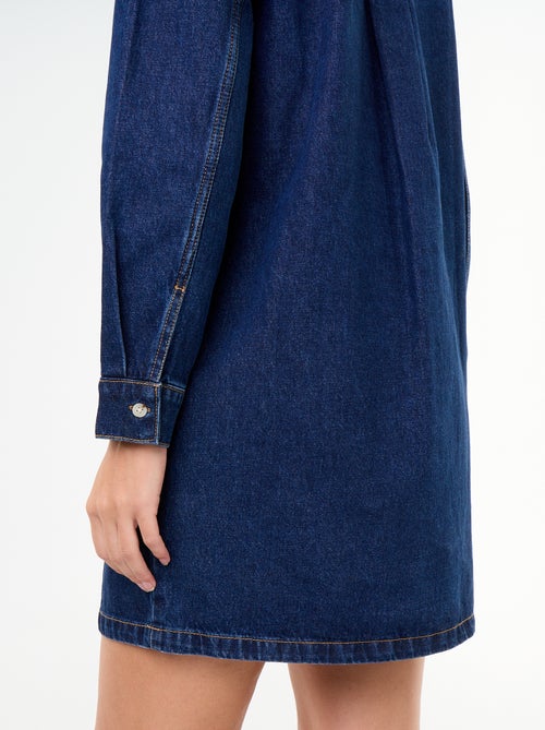 Abito in denim con collo a balze - Kiabi Abito in denim con collo a balze - Kiabi