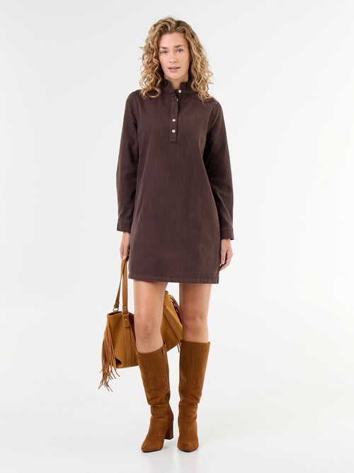 Abito in denim con collo a balze - Kiabi Abito in denim con collo a balze - Kiabi