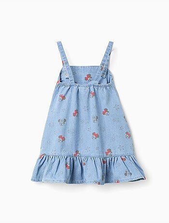 Abito in denim senza maniche con motivo Minnie