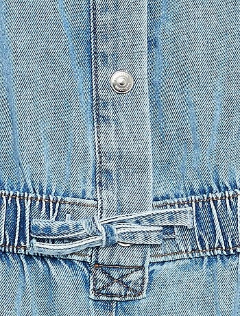 Abito in denim taglio camicia