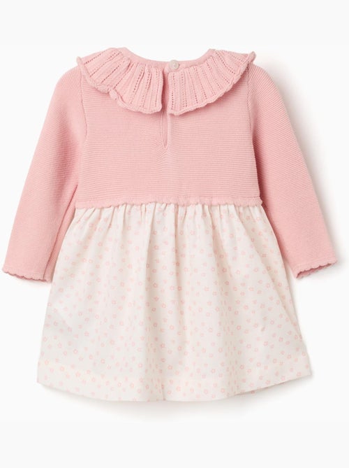 Abito in doppio tessuto con motivo floreale - Kiabi