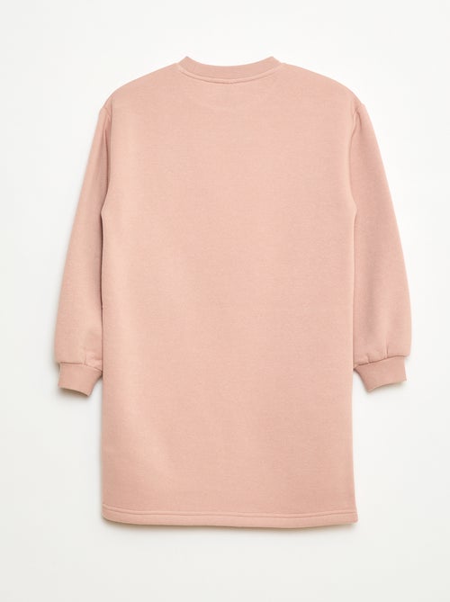 Abito in felpa con decorazione di paillettes e lustrini - Kiabi