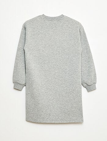 Abito in felpa con decorazione di paillettes