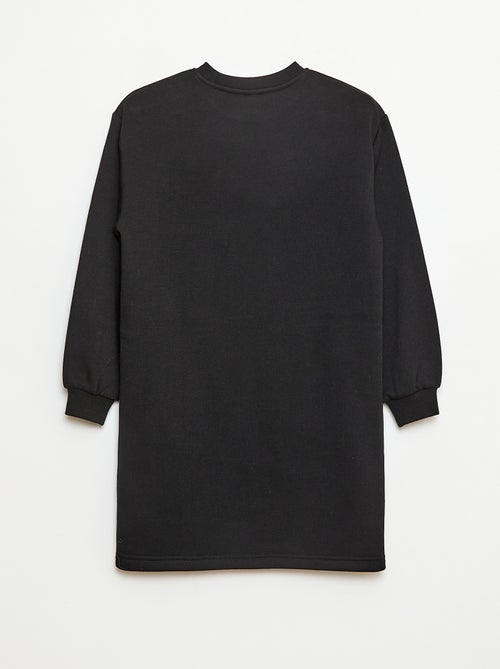 Abito in felpa con decorazione di paillettes - Kiabi