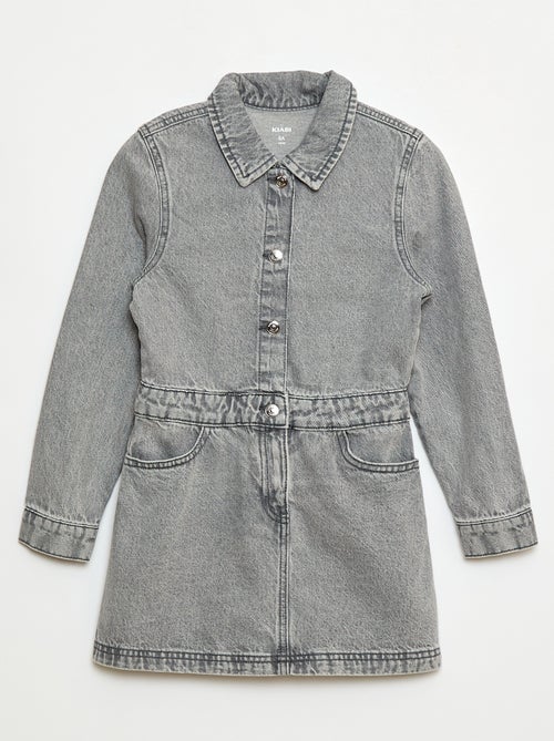Abito in jeans con apertura a bottoni a pressione - Kiabi