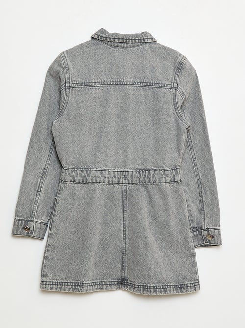 Abito in jeans con apertura a bottoni a pressione - Kiabi