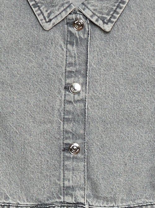 Abito in jeans con apertura a bottoni a pressione - Kiabi