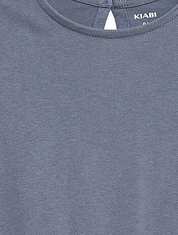 Abito in jersey con maniche corte in pizzo inglese