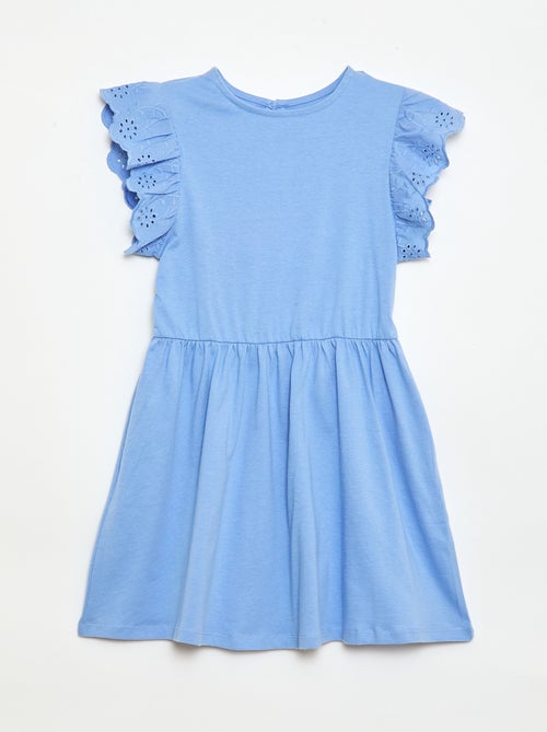 Abito in jersey con maniche corte in pizzo sangallo - Kiabi