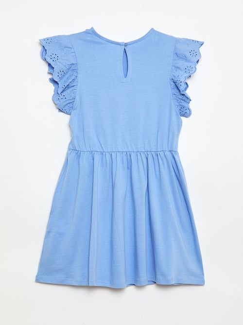 Abito in jersey con maniche corte in pizzo sangallo - Kiabi