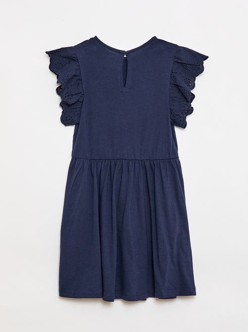 Abito in jersey con maniche corte in pizzo sangallo - Kiabi