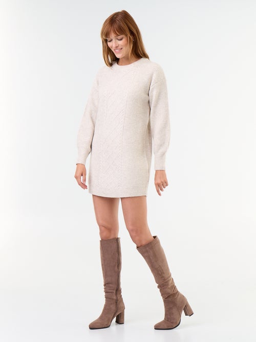 Abito in maglia a trecce - Kiabi