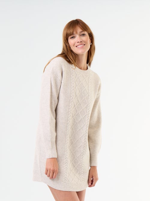 Abito in maglia a trecce - Kiabi