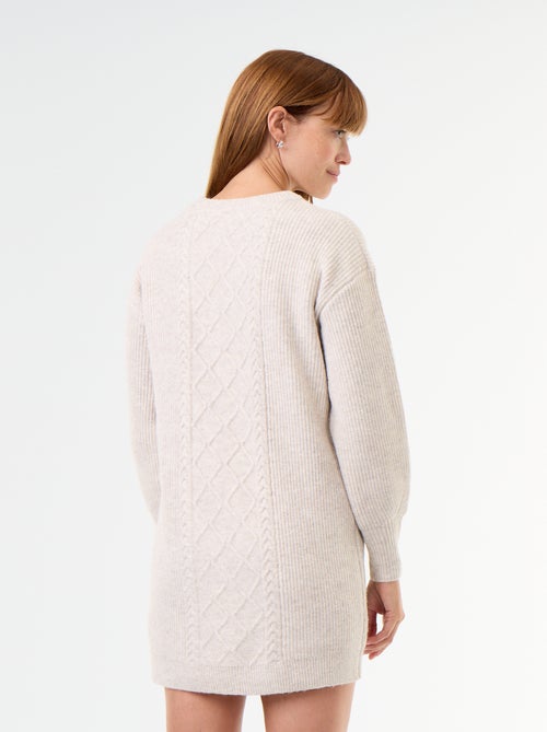 Abito in maglia a trecce - Kiabi