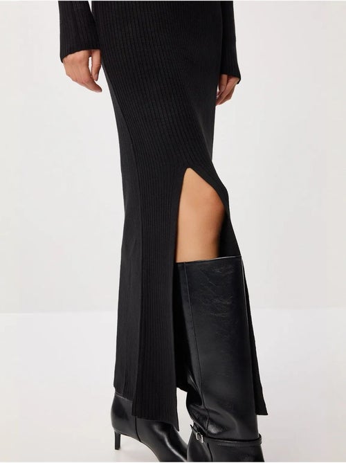 Abito in maglia bodycon testurizzato con spacco istanbul - Kiabi