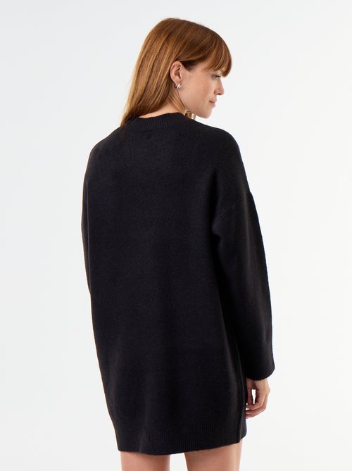 Abito in maglia con bottoni martellati - Kiabi