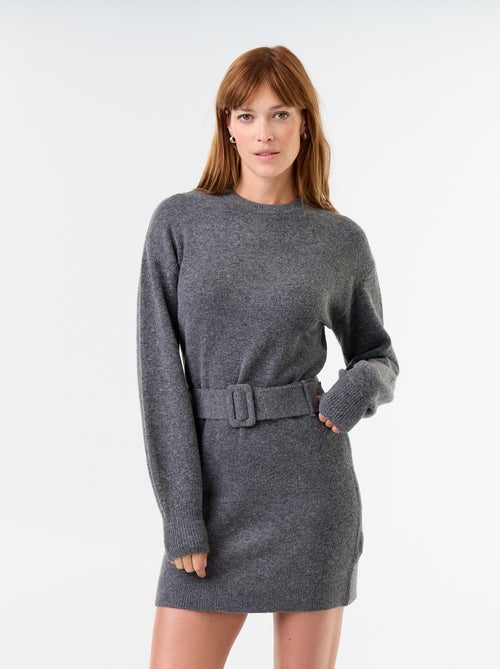 Abito in maglia con cintura - Kiabi