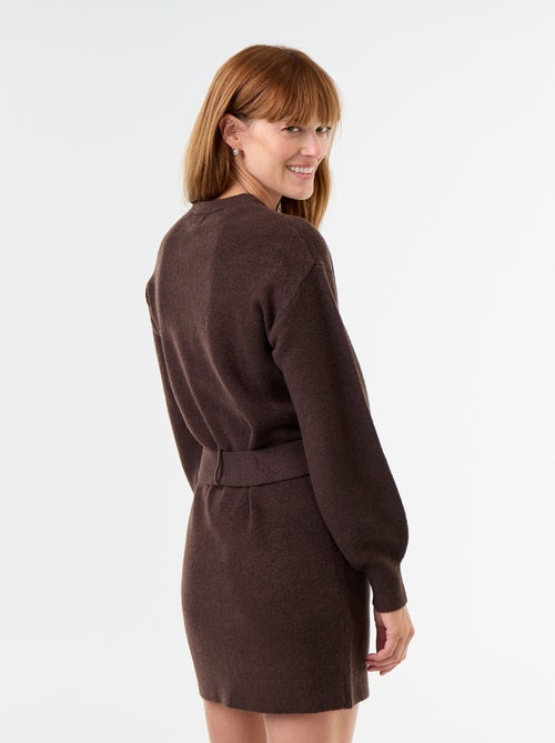 Abito in maglia con cintura - Kiabi