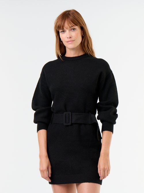 Abito in maglia con cintura - Kiabi