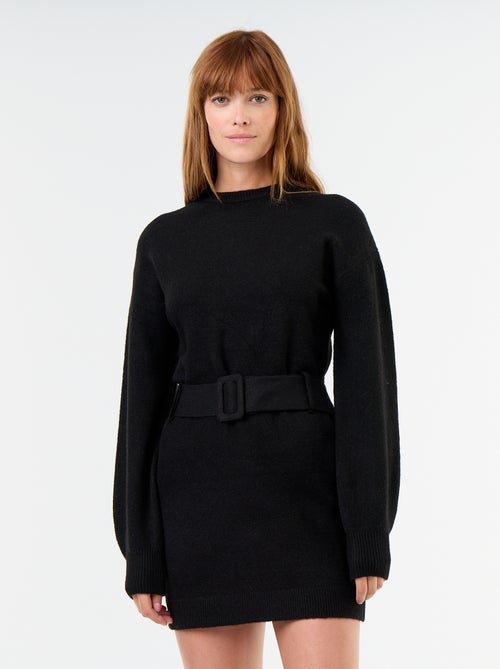 Abito in maglia con cintura - Kiabi