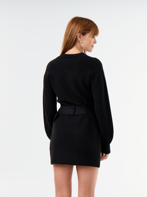 Abito in maglia con cintura - Kiabi