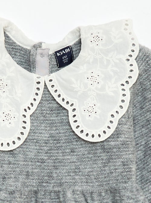 Abito in maglia con colletto alla Claudine - Kiabi