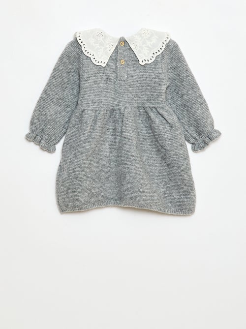 Abito in maglia con colletto alla Claudine - Kiabi