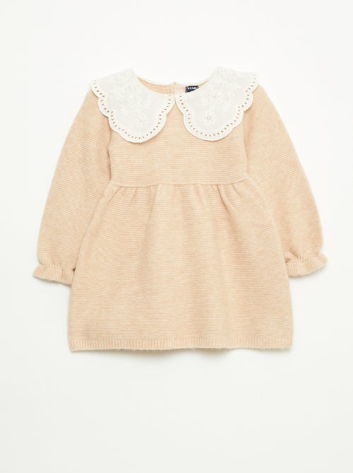 Abito in maglia con colletto Claudine - Kiabi
