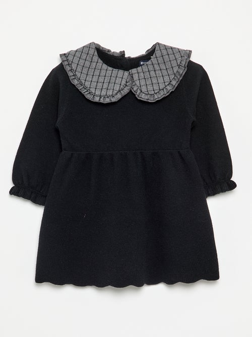 Abito in maglia con colletto Claudine - Kiabi Abito in maglia con colletto Claudine - Kiabi