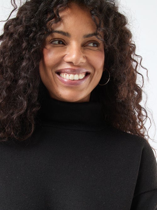 Abito in maglia con collo alto - Kiabi