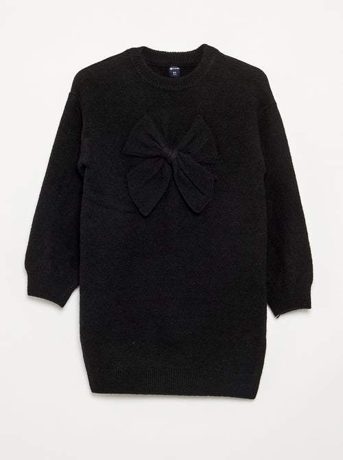 Abito in maglia con grande fiocco davanti - Kiabi