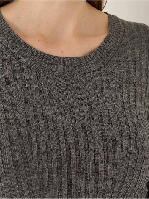 Abito in maglia con scollo a giro - Kiabi Abito in maglia con scollo a giro - Kiabi