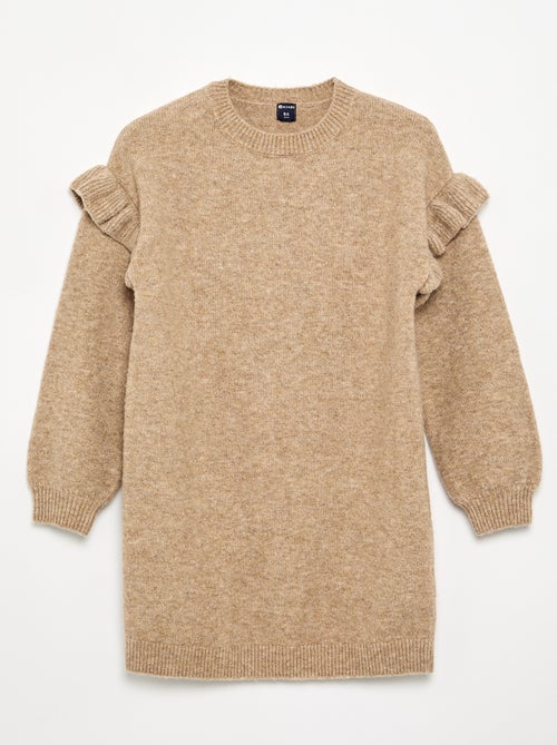 Abito in maglia con spalle a volant - Kiabi Abito in maglia con spalle a volant - Kiabi