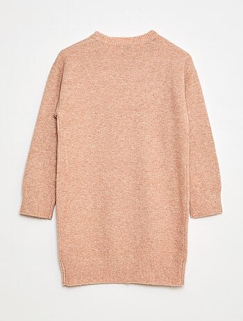 Abito in maglia con stelle in paillettes
