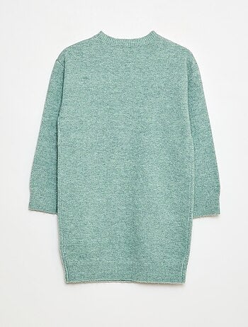 Abito in maglia con stelle in paillettes