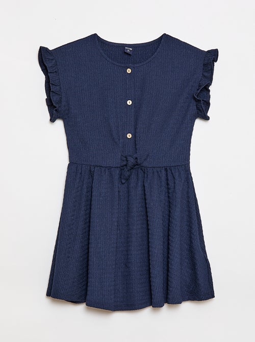 Abito in maglia goffrata abbottonato sul davanti - Kiabi