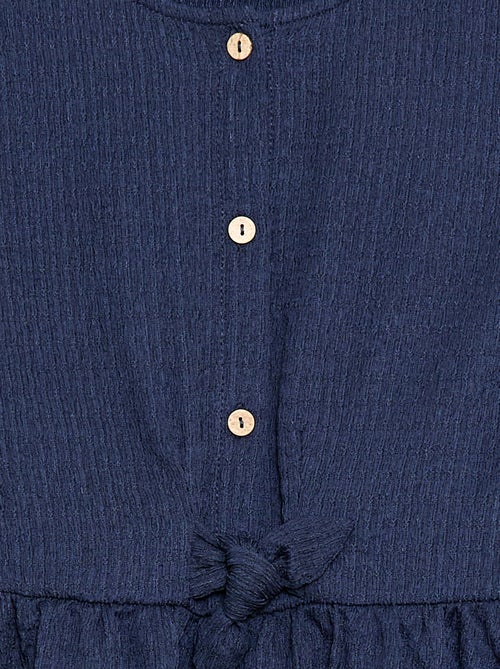 Abito in maglia goffrata abbottonato sul davanti - Kiabi