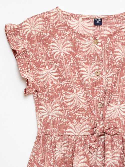 Abito in maglia goffrata abbottonato sul davanti - Kiabi