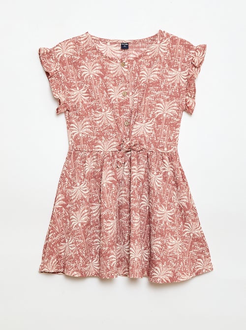 Abito in maglia goffrata abbottonato sul davanti - Kiabi