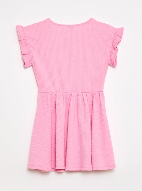 Abito in maglia goffrata abbottonato sul davanti - Kiabi