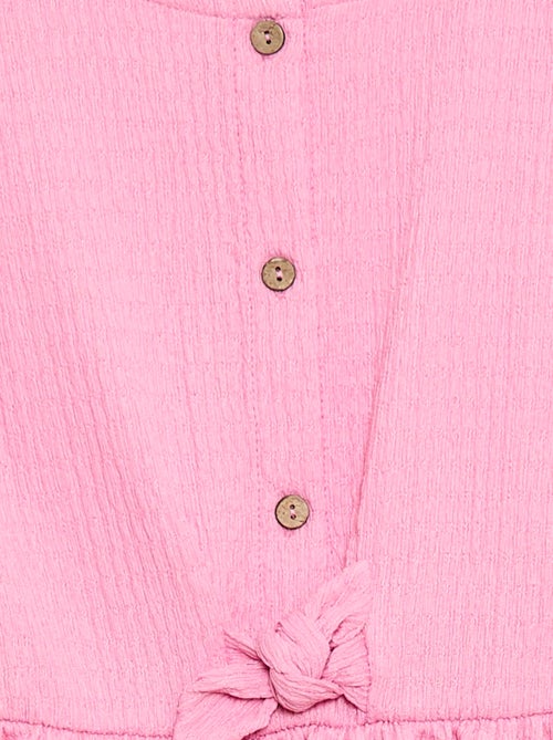 Abito in maglia goffrata abbottonato sul davanti - Kiabi