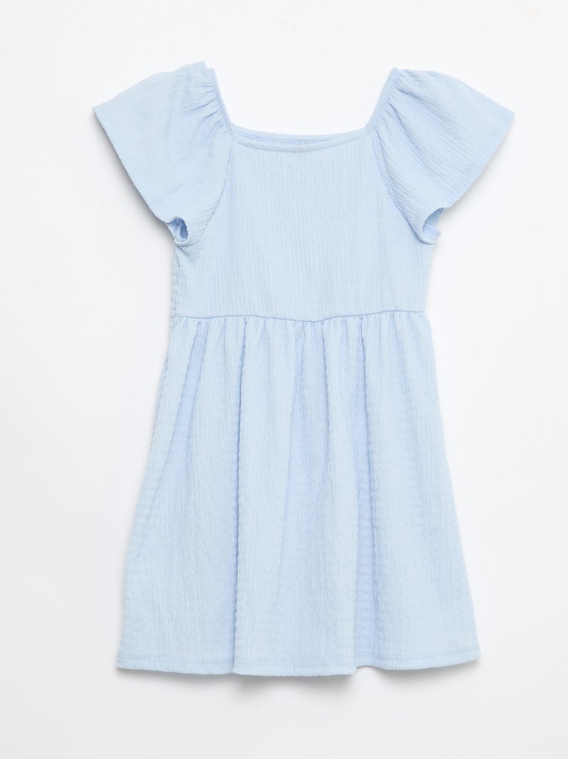 Abito in maglia goffrata tinta unita Blu - Kiabi