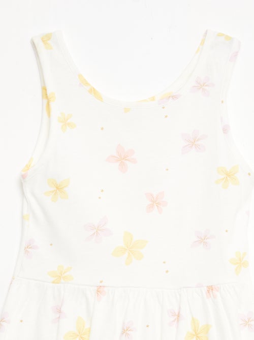 Abito in maglia leggera e sottile con spalline sottili e motivo all-over in cotone - Kiabi