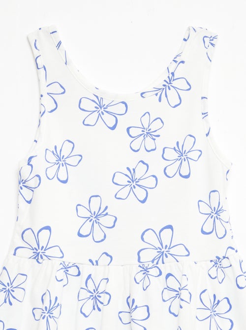 Abito in maglia leggera e sottile con spalline sottili e motivo all-over in cotone - Kiabi