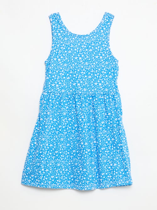 Abito in maglia leggera e sottile con spalline sottili e motivo all-over in cotone - Kiabi