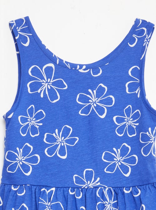 Abito in maglia leggera e sottile con spalline sottili e motivo all-over in cotone - Kiabi