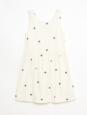 Abito in maglia leggera spalline sottili all-over in cotone