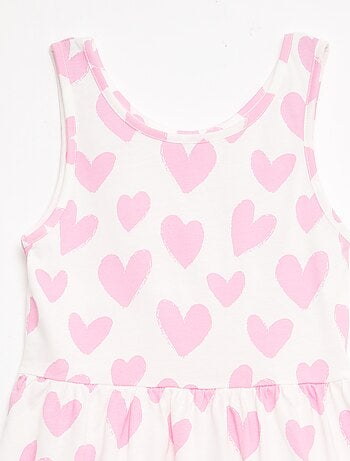 Abito in maglia leggera spalline sottili all-over in cotone