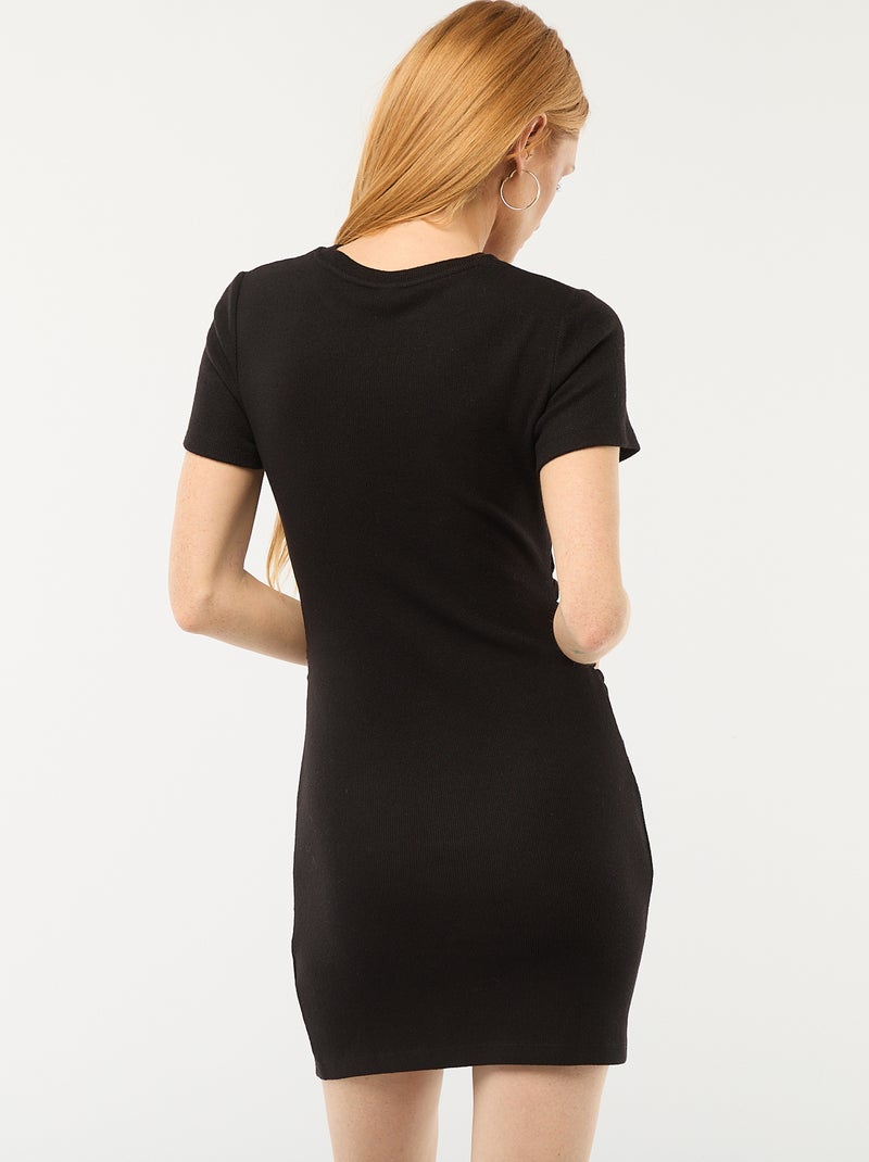 Abito in maglia morbida tinta unita Nero - Kiabi